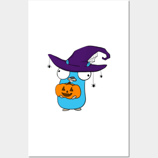 Gopher and pumpkin Posters and Art